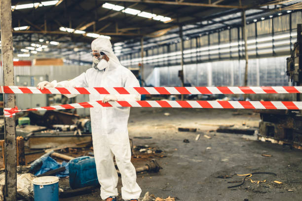 Professional Biohazard technician working in Moorestown, NJ